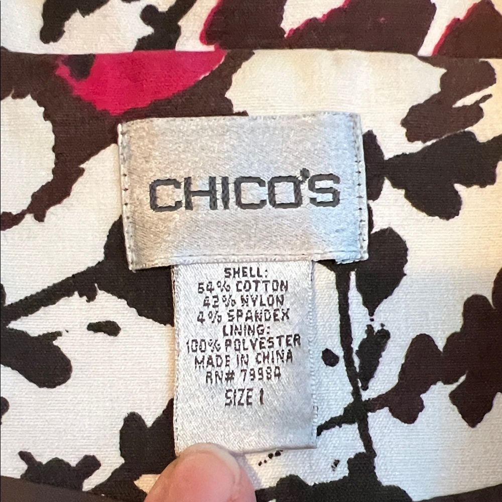 Chico's Multicolor Patterned Blazer - image 2